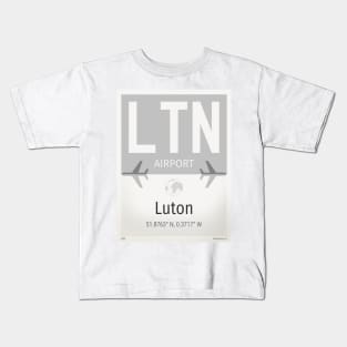 LTN Luton airport Kids T-Shirt